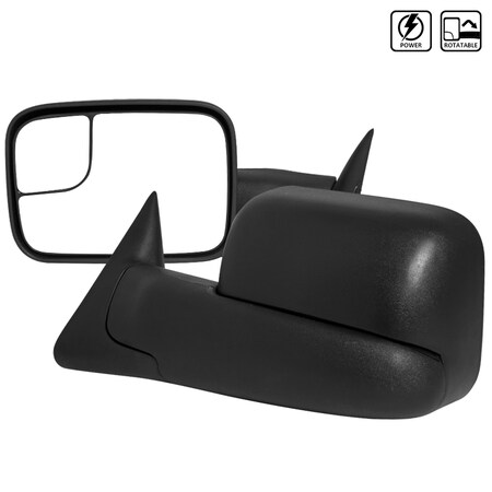 Spec-D Tuning 94-97 Dodge Ram 94-97 Dodge Ram Towing Mirrors - Power RMX-RAM94-P-FS